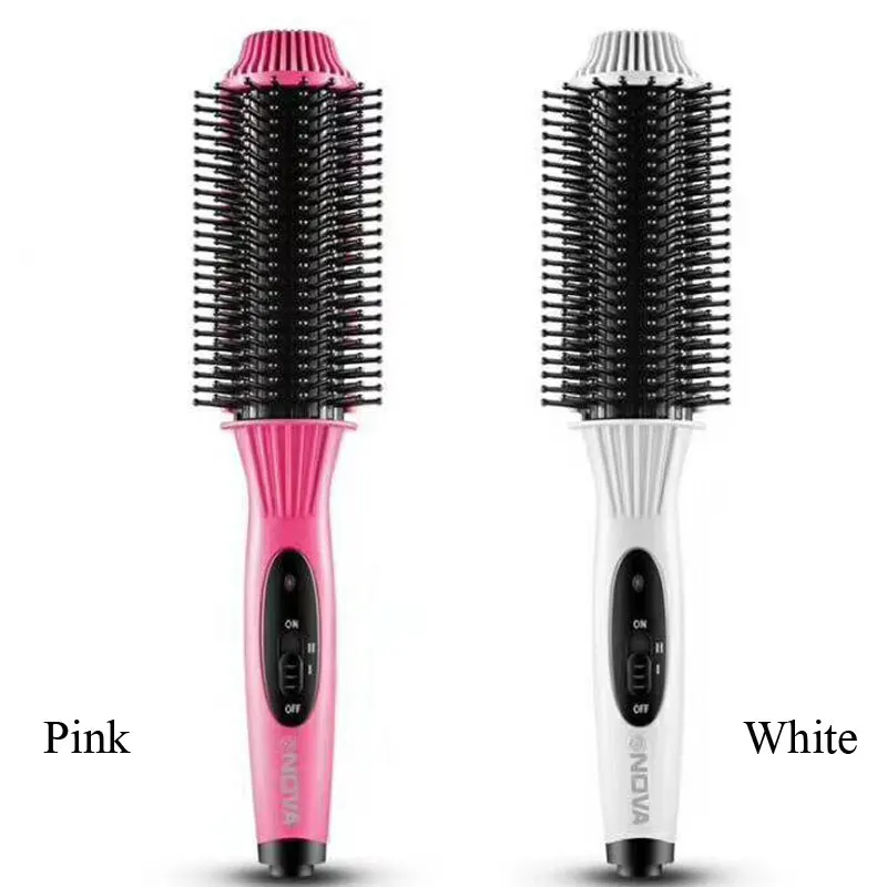 2 в 1 Профессиональная расческа для завивки волос Керамический выпрямитель