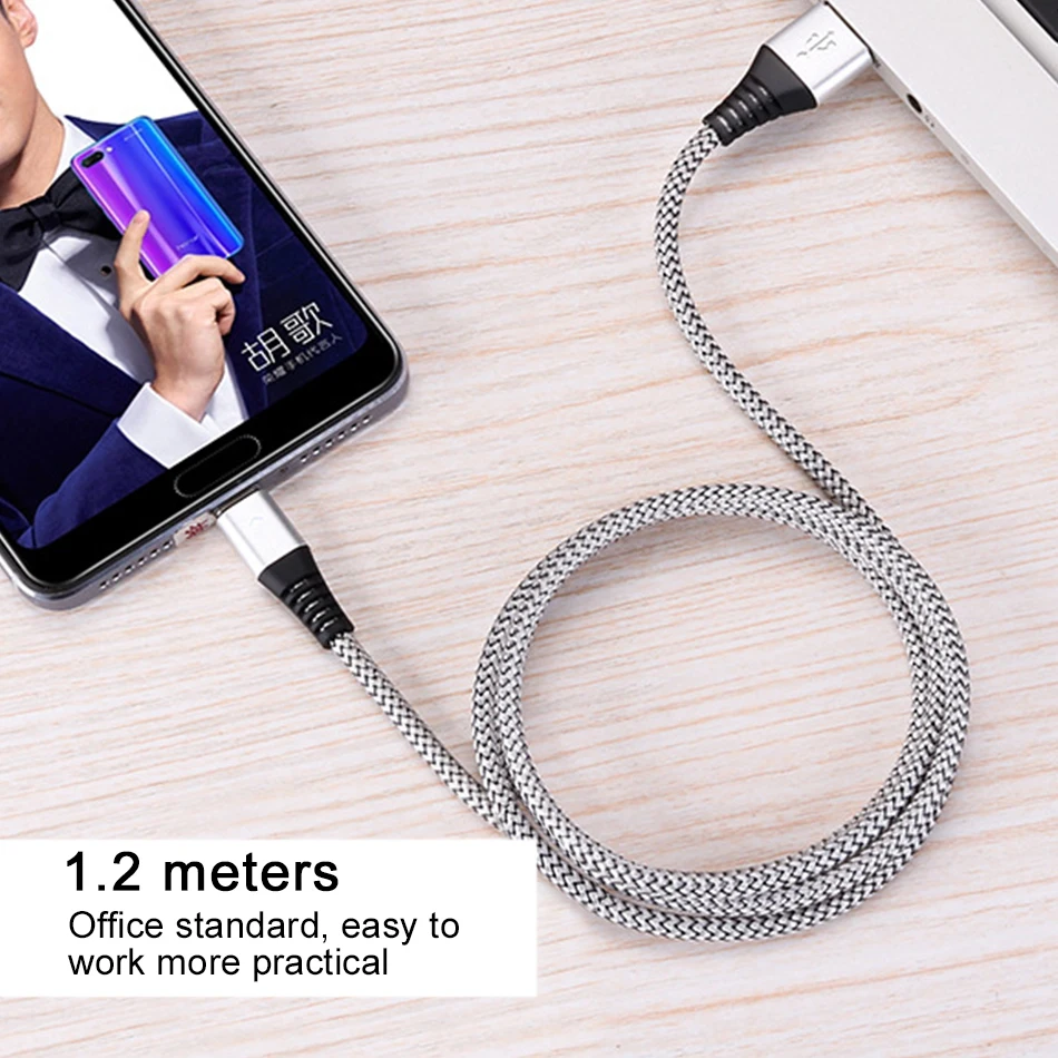 Кабель usb type-C для быстрой зарядки, кабель USB C для телефона, 0,3 м, 1,2 м, 1,8 м, шнур для быстрой зарядки и передачи данных для samsung power Bank, Мобильные кабели