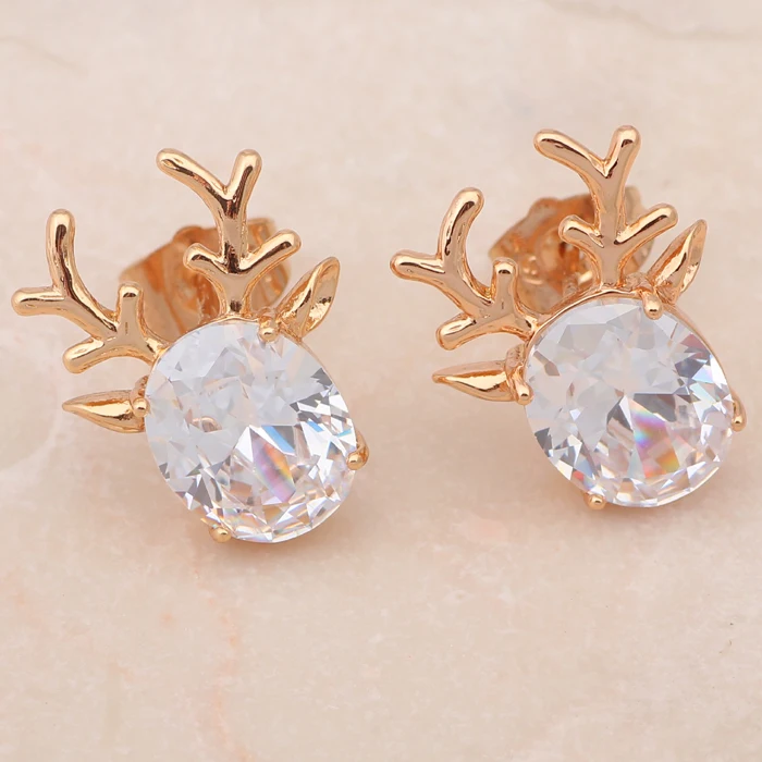 Cute Sheep Gold Tone Fashion Jewelry sets Necklace Earrings Zirconia Austrian SWA Element Health Nickel &amp Lead free JS326A | Украшения и
