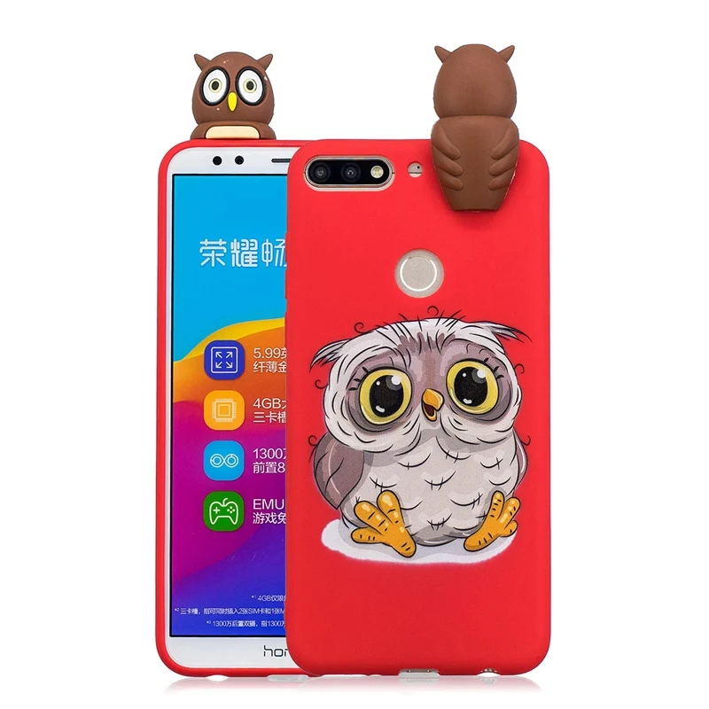 Honor 7C чехол для huawei Honor 7A Pro мультяшный 3D панда Единорог собака силиконовый чехол pouzdro na huawei Honor 7A 7C Pro Чехол - Color: Style 3