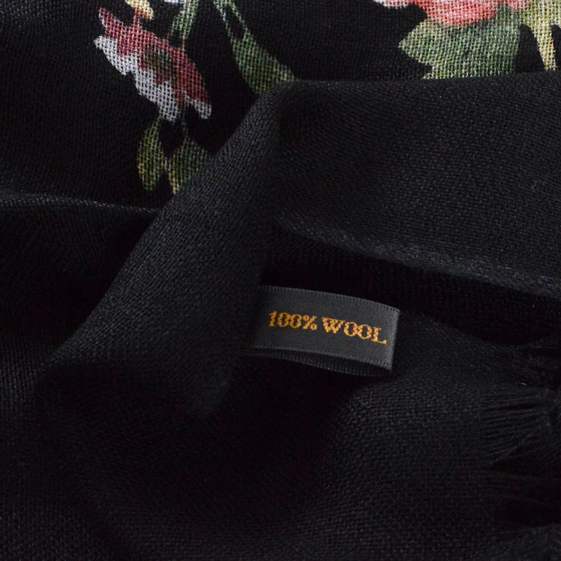 [BYSIFA] зимние женские оранжевые и синие шарфы из пашмины модный трендовый