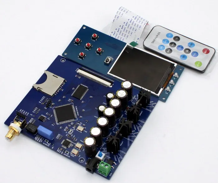 STM32F407ZET6 AK4118 SD без потерь цифровой циферблат коаксиальный/II2S выход поддерживает волна 16 бит-24 бит FLAC APE MP3