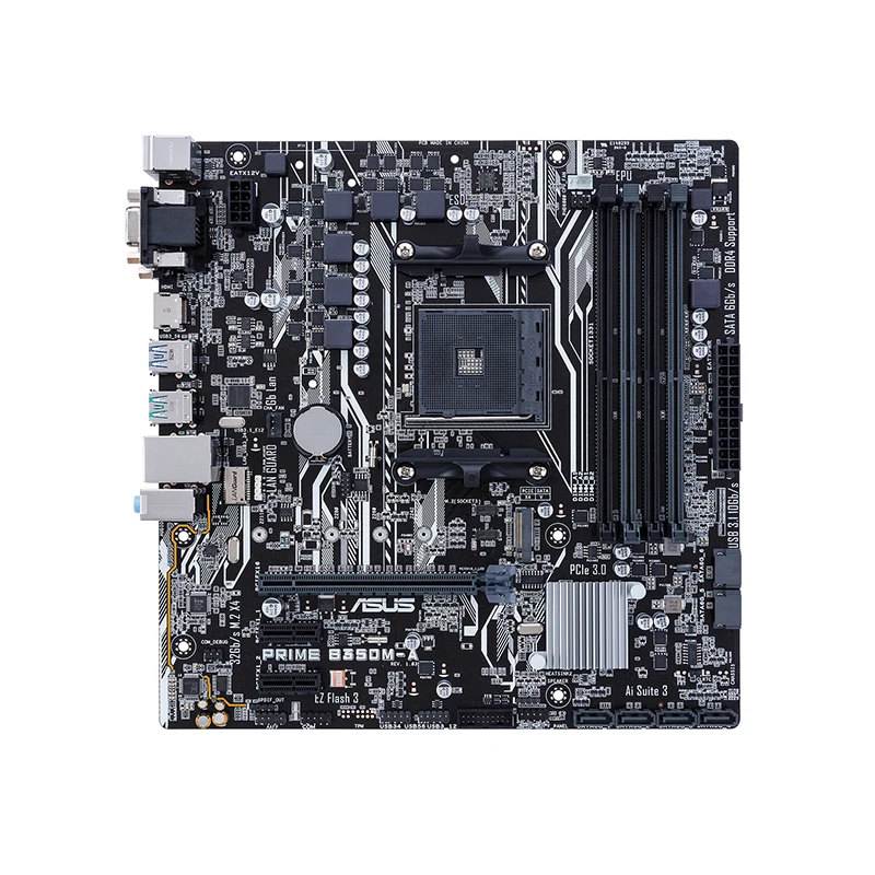 ASUS PRIME B350M-A AM4 интерфейс B350 материнская плата