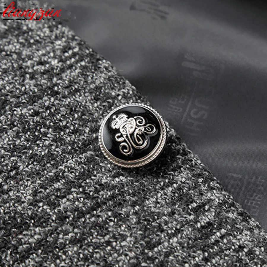 Мужское шерстяное пальто Новое поступление Осень зима приталенное средней длины