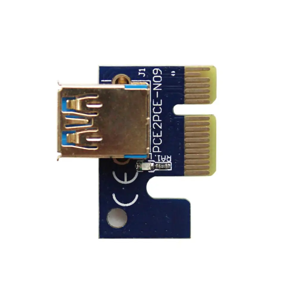 Мини удлинитель PCI E к Express 1x до 16x переходник внешняя видеокарта адаптер 6