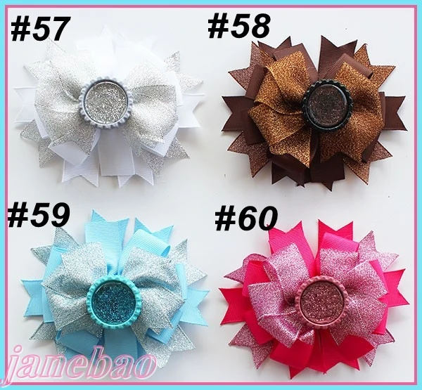 Бесплатная доставка 2017 новейший 30 шт 4 5 &quotсложенный Бутик волос бант с крышкой