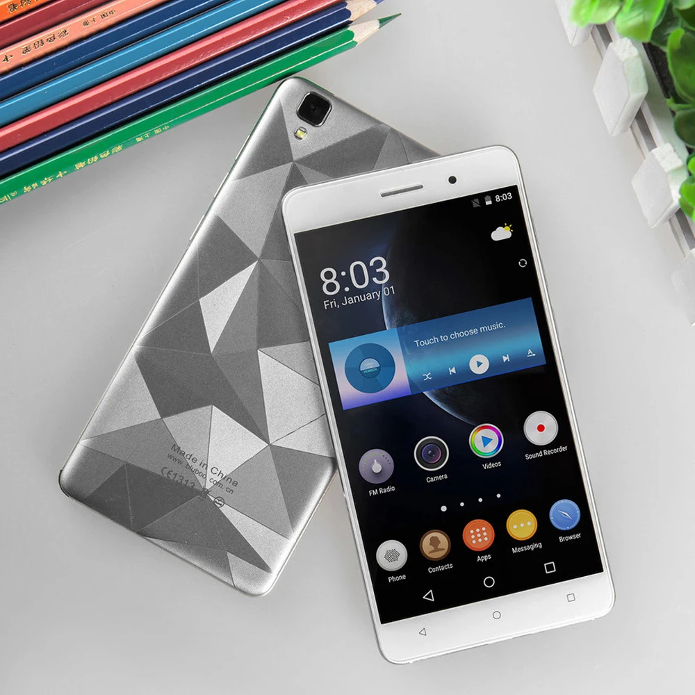 Bluboo Майя смартфон 3G 5 &quotAndroid 6 0 MTK6580 4 ядра 3000 мАч 2 ГБ + 16 13.0MP 8.0MP двойной камеры Dual SIM