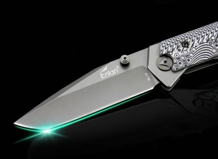 ENLAN EL 17HT нож для улицы 8Cr13mov сталь ручка Микарта Flipper шарикоподшипник складные ножи