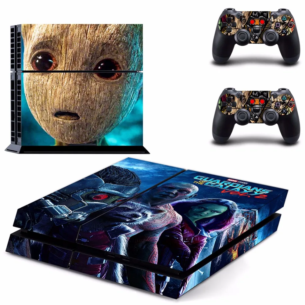 PS4 наклейка на всю кожу лицевые панели стражи Galaxy Vol. 2 для консоли и контроллера Sony