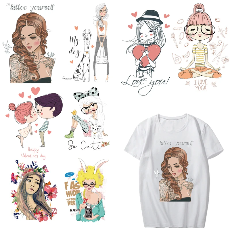 Термонаклейки на одежду для девочек термонаклейки из винила сделай сам