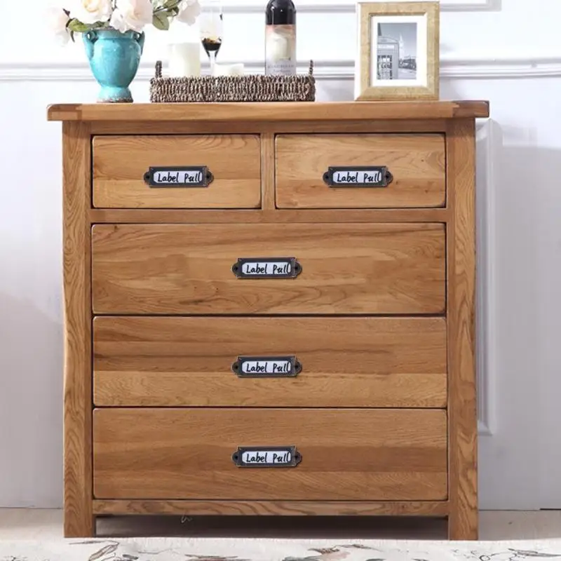 48 шт./лот держатель для карт античный латунный ящик этикетка ручка файл