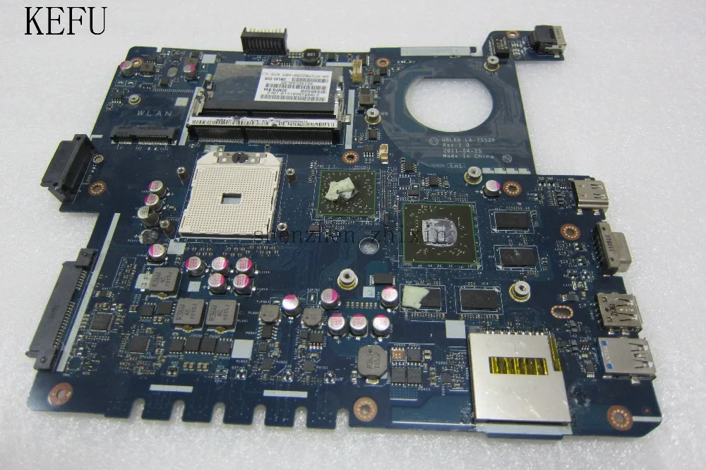 Для ASUS K53TA K53TK X53T K53T Материнская плата ноутбука LA 7552P DDR3 Дискретная графика 100%