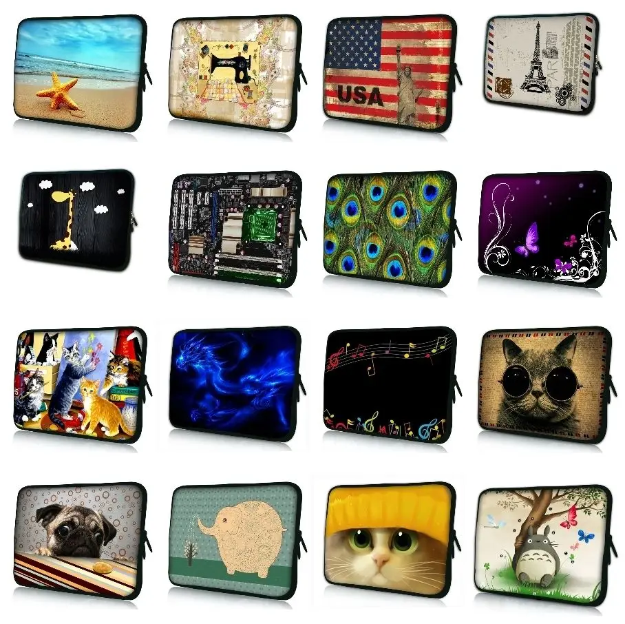 7 10 12 13.3 14 15.6 17.3 inch customize Notebook Laptop Sleeve Bag Carrying Handle Case protector For Macbook Air/Pro/Retina