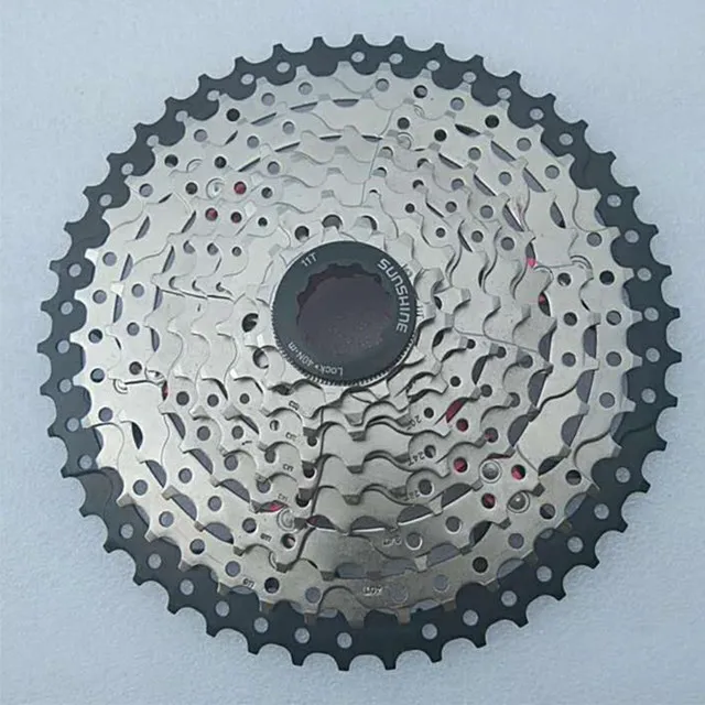 11-46T Black silver Высокое качество и прочный бренд SUNSHINE Горный/дорожный велосипед 9S 11-23T 25T 28T 32T 36T 40T 42T 46T 50T - Цвет: 11-46T Black silver