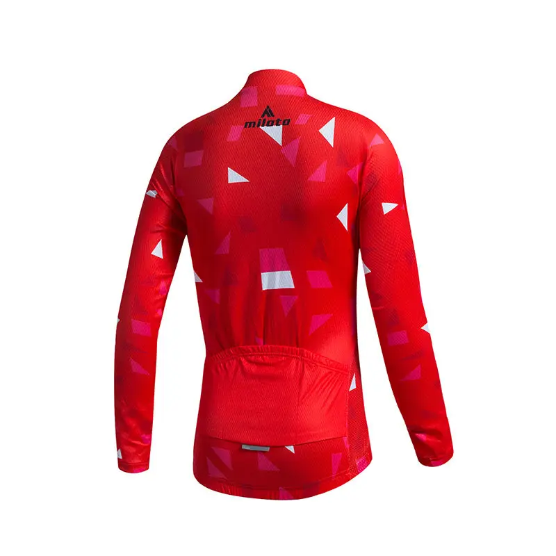 Женская велосипедная футболка MILOTO Pro с длинным рукавом велосипедные рубашки Ropa