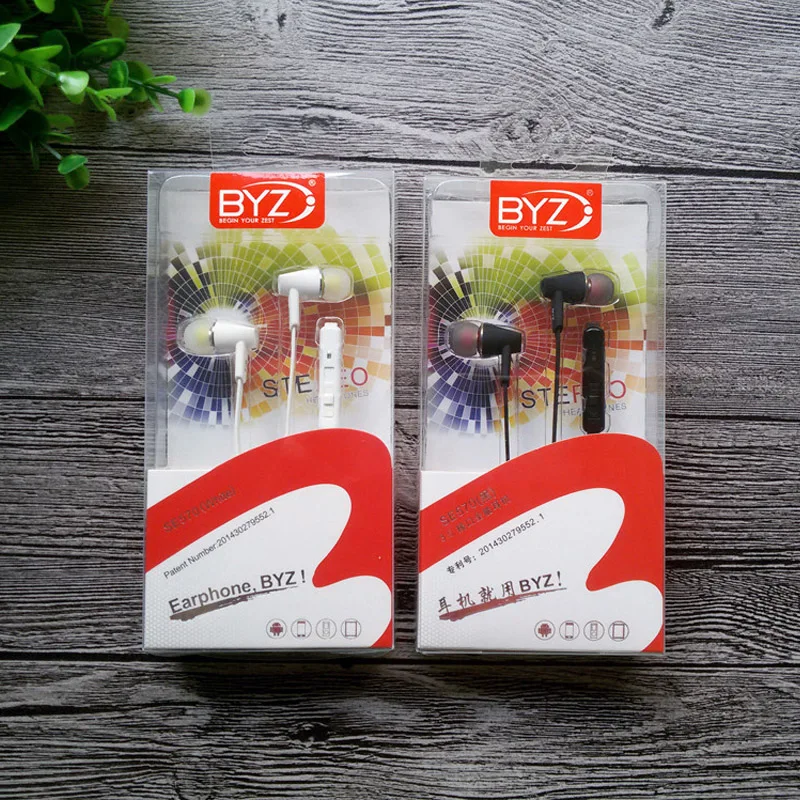 Наушники-вкладыши BYZ SE570 3 5 мм микрофон + ответ на телефон регулятор громкости для