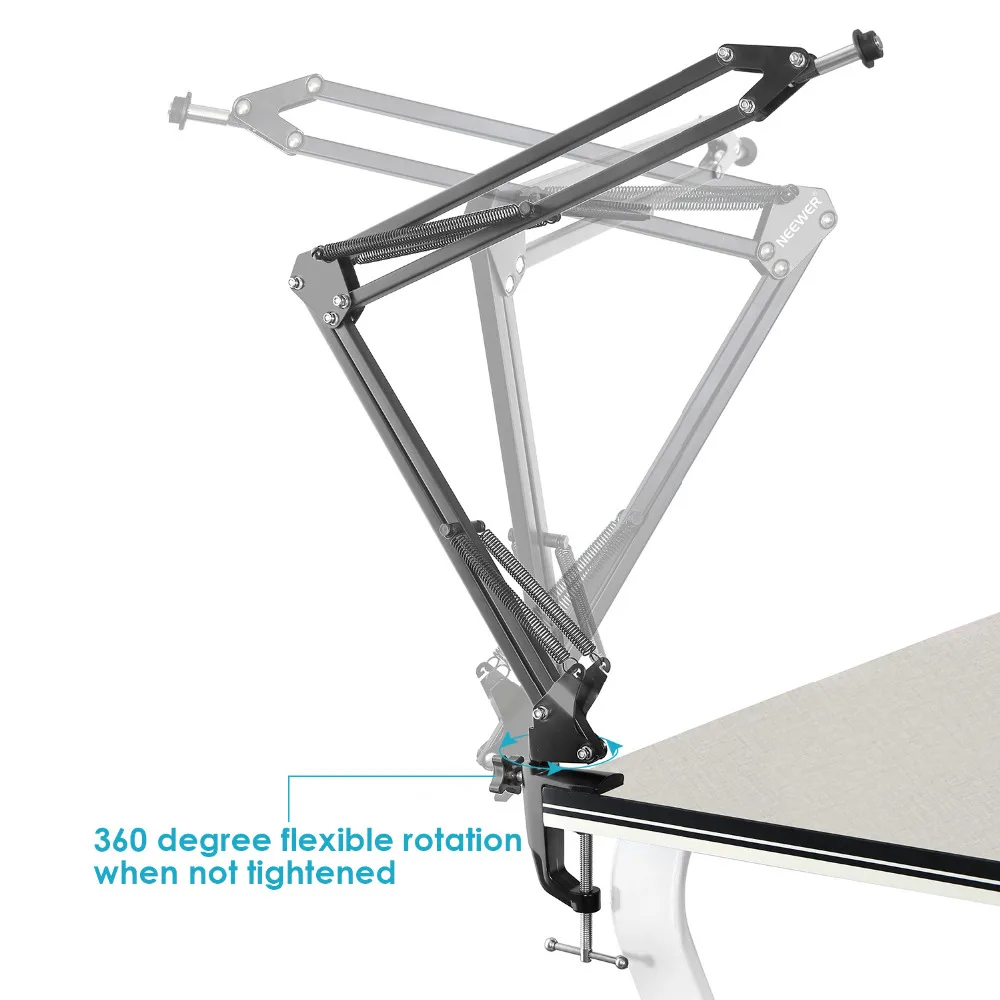 Neewer Pro настольный микрофон Подвеска ножничный рычаг подставка Настольный