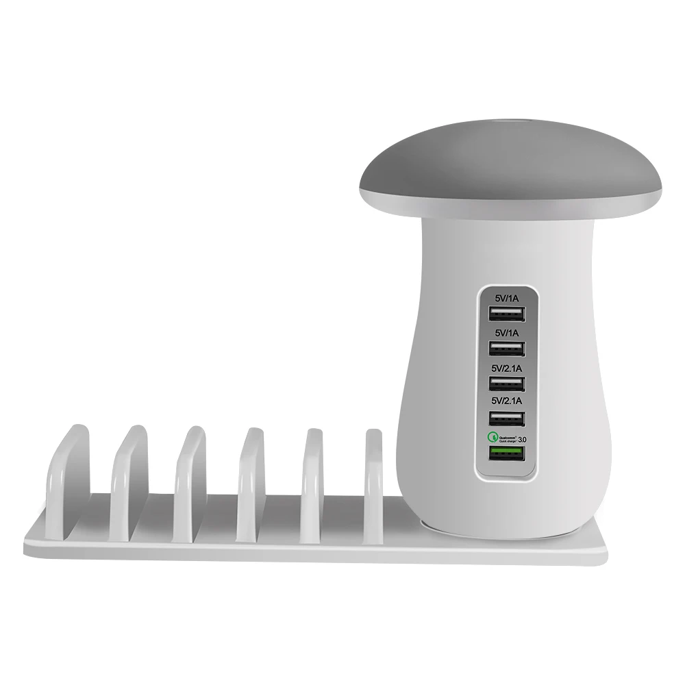Умная USB зарядная станция Quick Charge 3 0 адаптер концентратора светодиодная