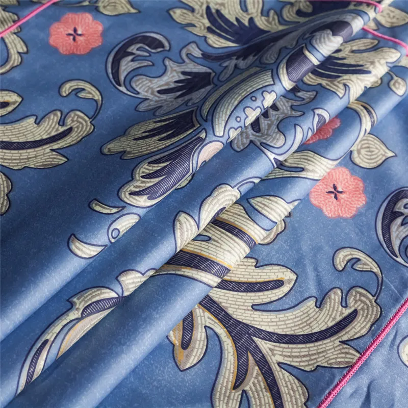 Шелковый атлас постельный комплект роскошный Египетский хлопок Постельное