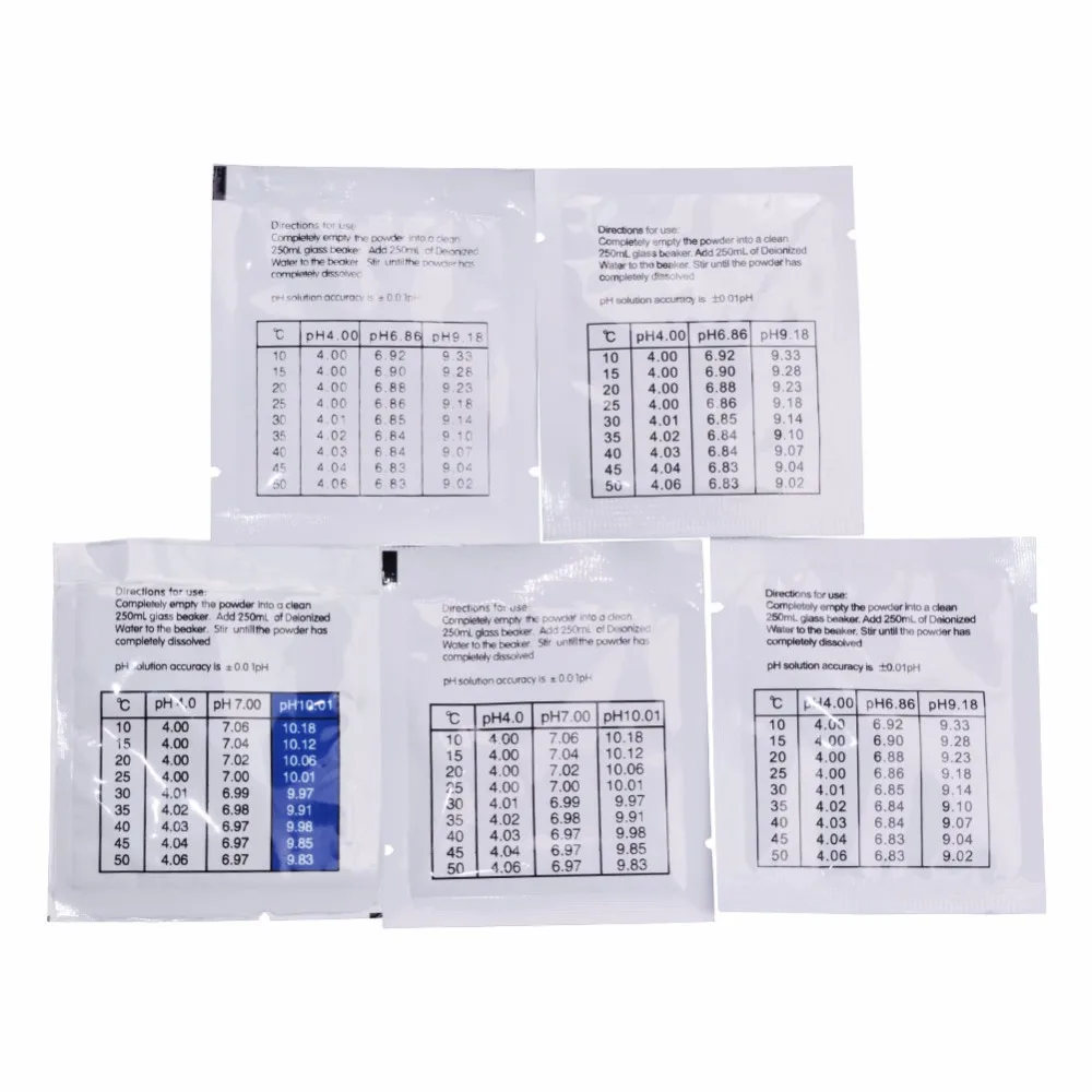100 шт./компл. PH тестовый измерительный калибровочный раствор буферный порошок 4 01 +