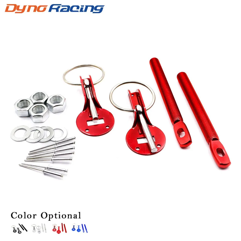 Racing Universal aluminum Alloy 4 Colors Bonnet Hood Pin Lock Kit Down Hood Lock Pins YC100278
