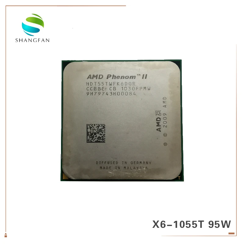Процессор AMD Phenom X6 1055T X6-1055T 2,8 GHz шестиядерный процессор HDT55TWFK6DGR 95W Socket AM3 938pin