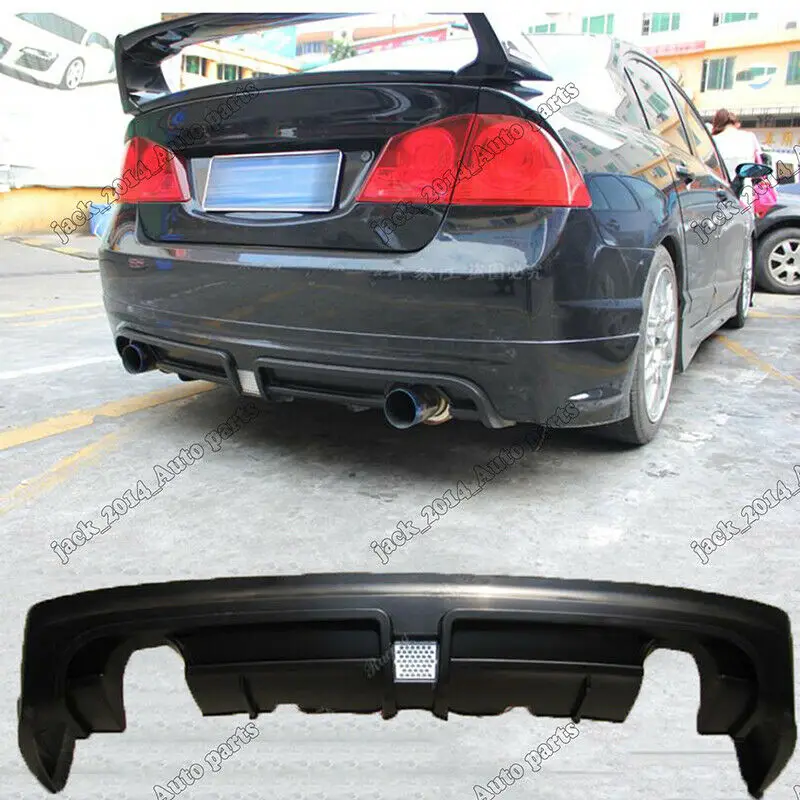 Диффузор заднего бампера для губ для Honda Civic sedan 8th gen 2006 2007 2008 2009 2010 2011 2012