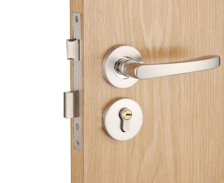 Замок с ручкой в европейском стиле замок для двери спальню туалет разделенный