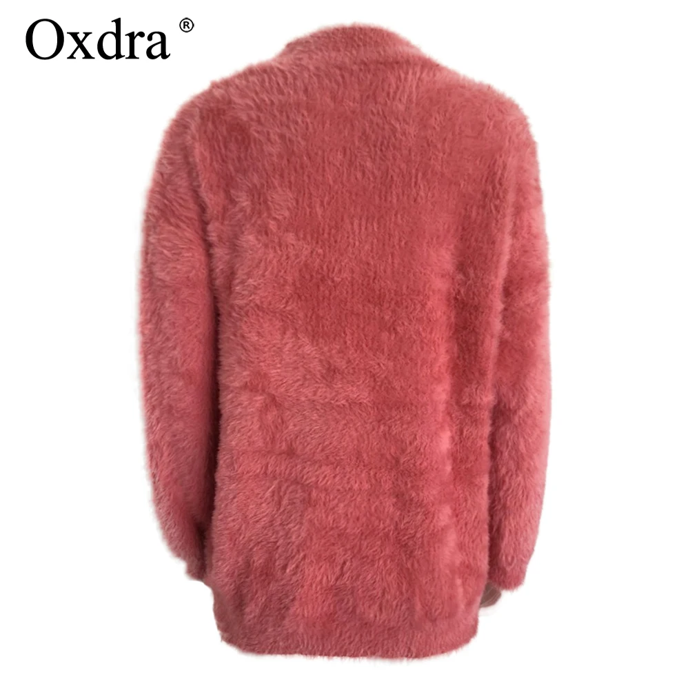 Oxdra осень-зима модные Для женщин s свитер Пуловеры Разделение Водолазка вязаные