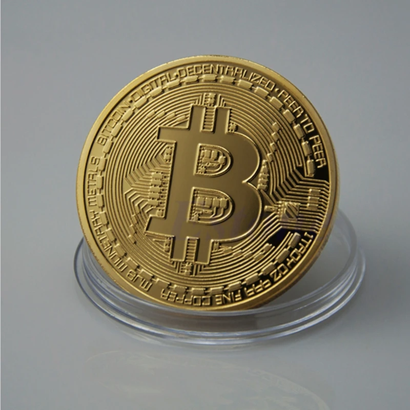 Биткоин Монета Золото серебряное покрытие коллекционные BTC монеты искусство коллекция подарок Прямая
