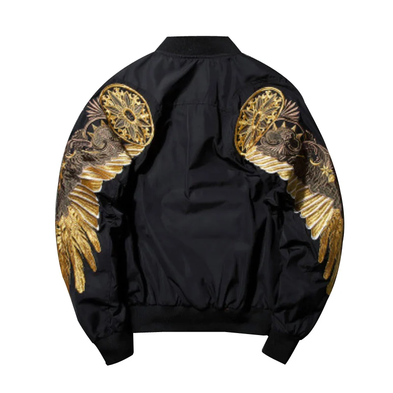 Роскошная вышитая куртка бомбер гладкая Мужская Сувенирная Куртка Sukajan Yokosuka