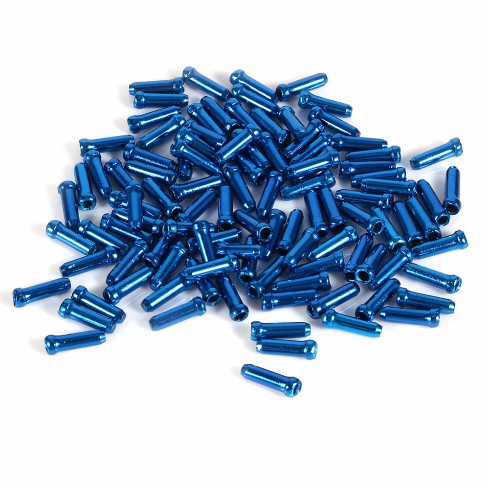 100 шт. велосипед тормозной кабель для переключения с торцевыми крышками Алюминий