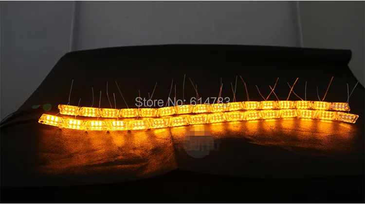 Новый стиль потока! Двухцветная белая/Янтарная гибкая светодиодная лента с