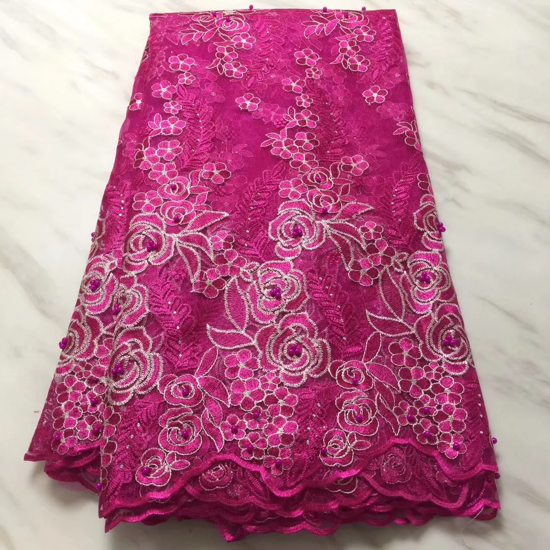 Африканские кружевные ткани высокого качества 2018 красные кружева ярко синие