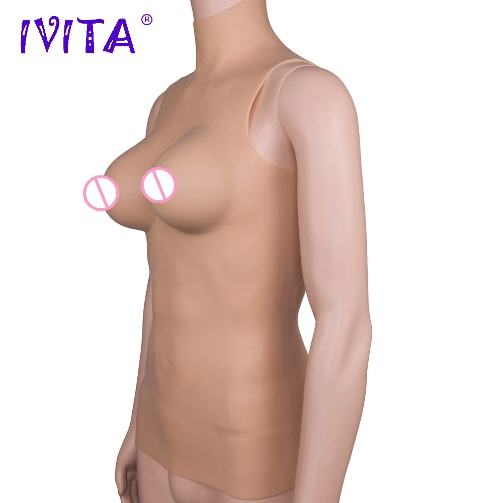 IVITA 2790 г Реалистичная силиконовая полуформа груди поддельная грудь для Crossdressers