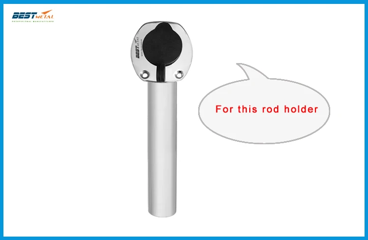 

4 pieces BSET MATEL 30 degree Fishing Rod holder Inner Sleeve Rod Pod black Rubber Cap Tube Liner