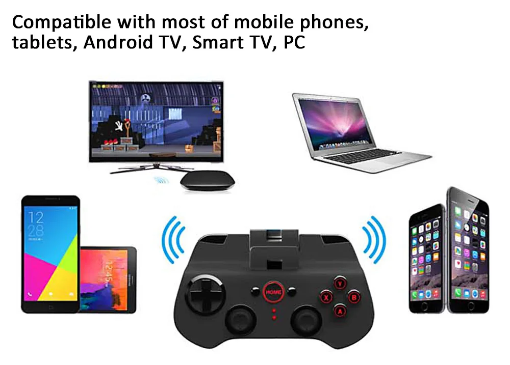 IPEGA PG-9017S беспроводной Bluetooth геймпад игровая консоль с подставкой для Android/iOS/Android tv/PC с растягивающимся держателем