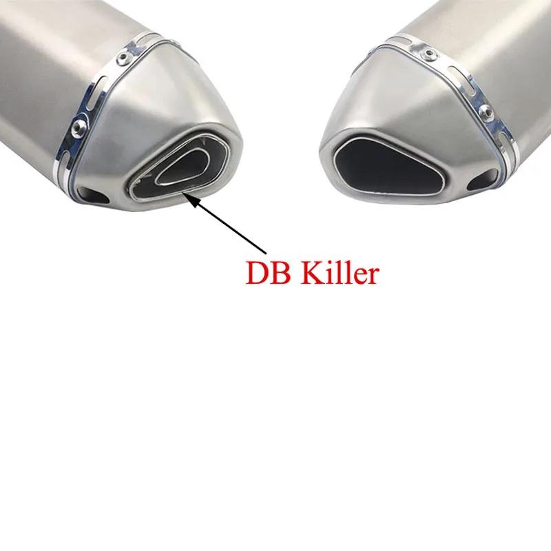 38-51MM Universal Motorcycle Exhaust Modified Muffle Pipe Slip-on Small Hexagonal Motorbike Pipes AK034 | Автомобили и мотоциклы