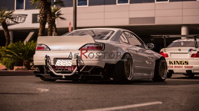 S15 SILVIA ROCKET BUNNY RB широкие аэродинамические стильные задние рассеиватели комплект стекловолокно