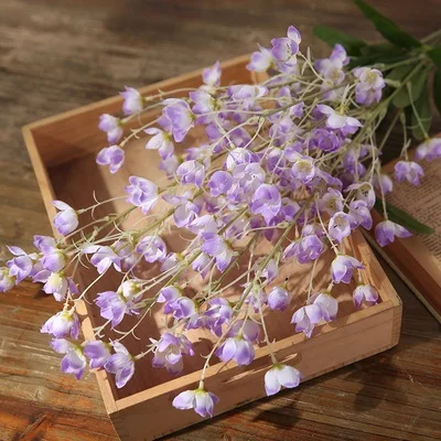 light purple Xuanxiaotong 1 шт. 95 см Танцующая Орхидея, искусственные цветы для украшения свадебной сцены, вечерние цветы для дома - Цвет: light purple