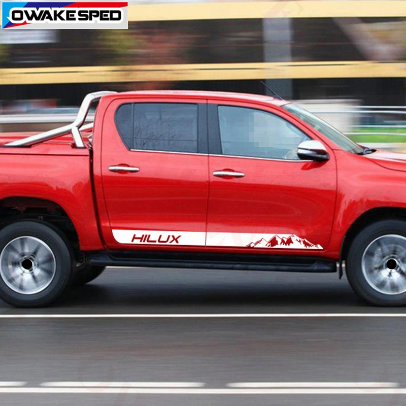 Автомобильная Наклейка для Toyota Hilux Vigo Revo Rocco спортивные полосы автомобильная
