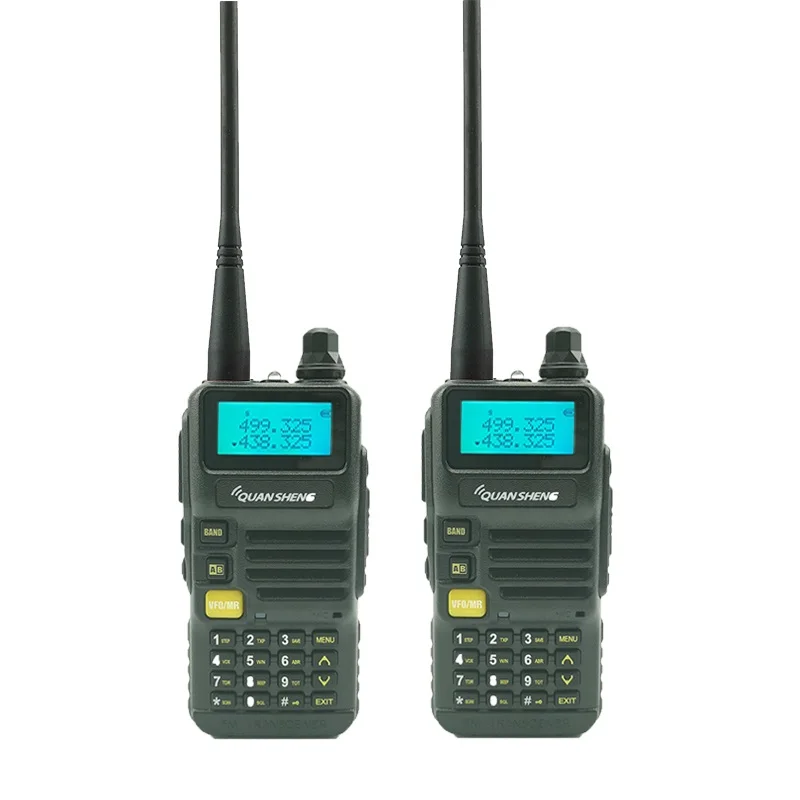 Black 2 шт Quansheng UV-R50 портативная рация 5 Вт 2800 мАч Двухдиапазонная портативная Мобильная радиоприемопередатчик Hf радиостанция Ham CB Baofeng Uv-5r - Цвет: Black