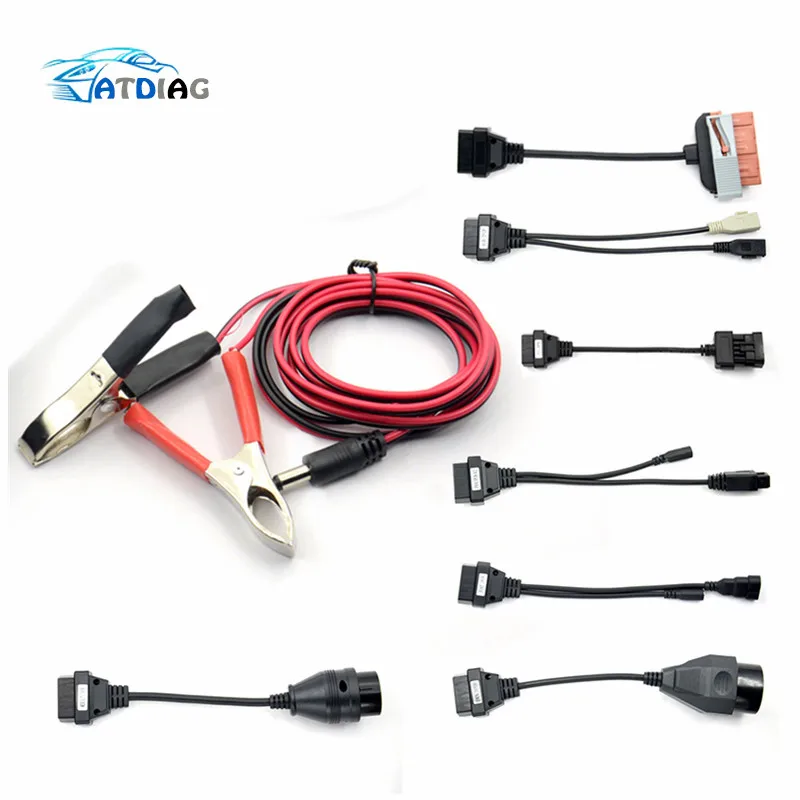 For car Горячая Распродажа, кабели для грузовиков Pro OBD2 OBDII, автомобильные кабели для грузовиков, диагностический инструмент, соединительный кабель, 8 шт., кабели для грузовиков - Цвет: For car