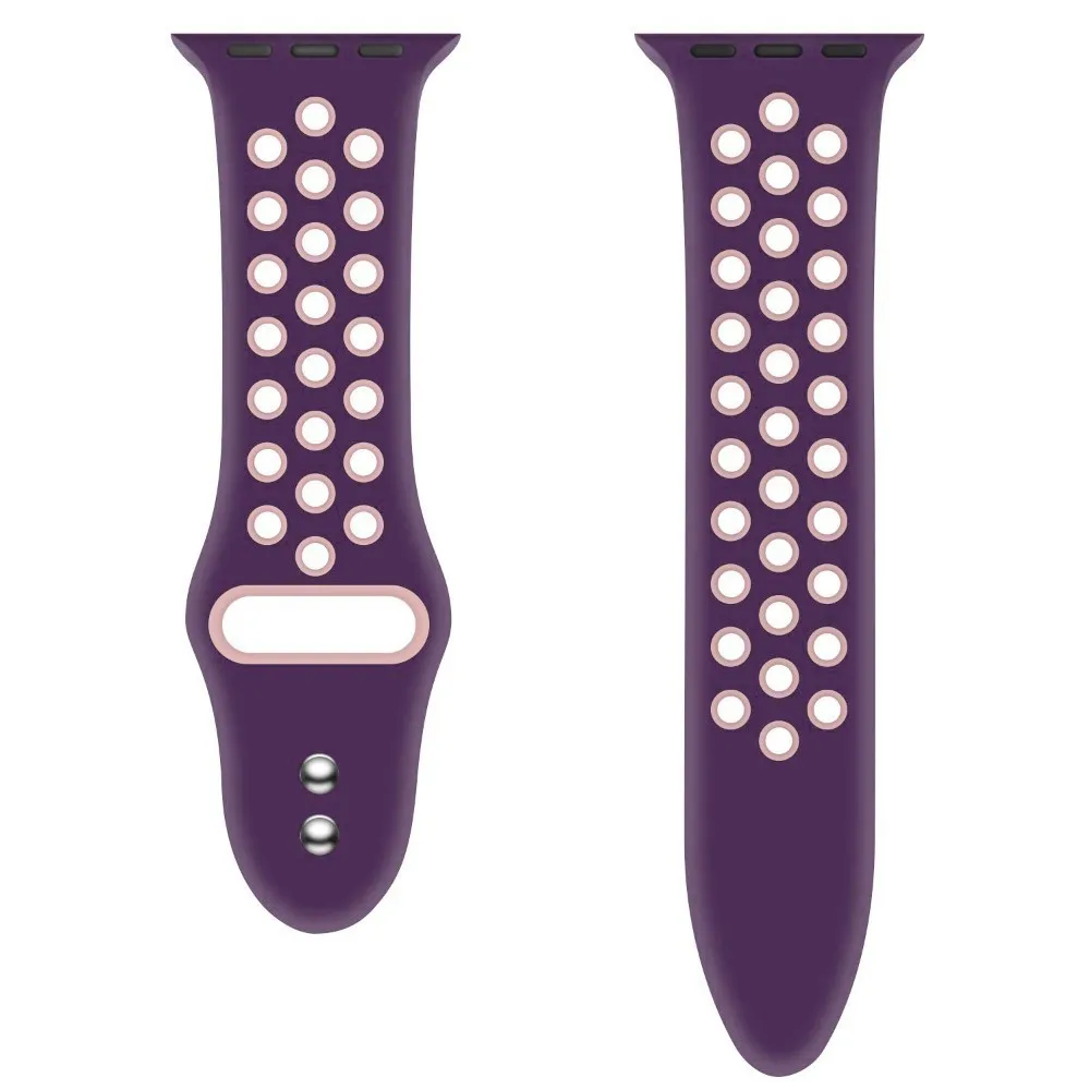 Purple pink Ремешок для apple watch band 4 3 iwatch 42 мм 38 мм 44 мм 40 мм pulseira браслет умные часы полосы аксессуары петля - Цвет ремешка: Purple pink