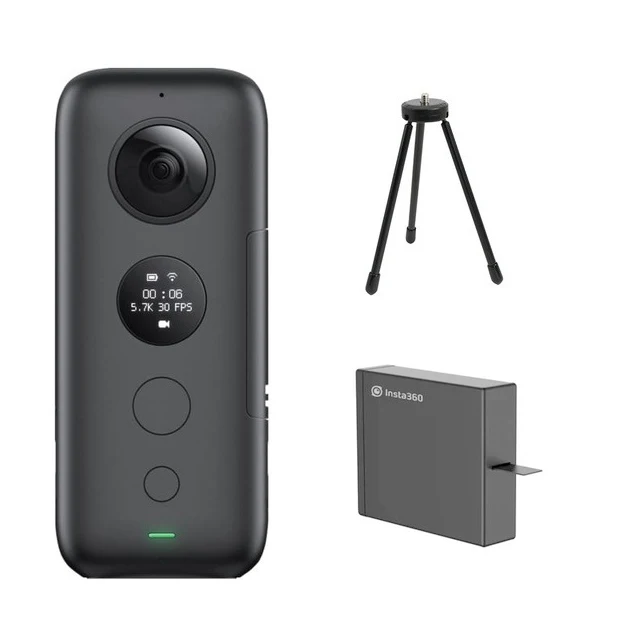 Insta360 ONE X VR 360 панорамная камера для iPhone и Android 5,7 K видео 18MP фото Экшн-камера чехол для дайвинга для Insta360 - Цветной: kit H with battry