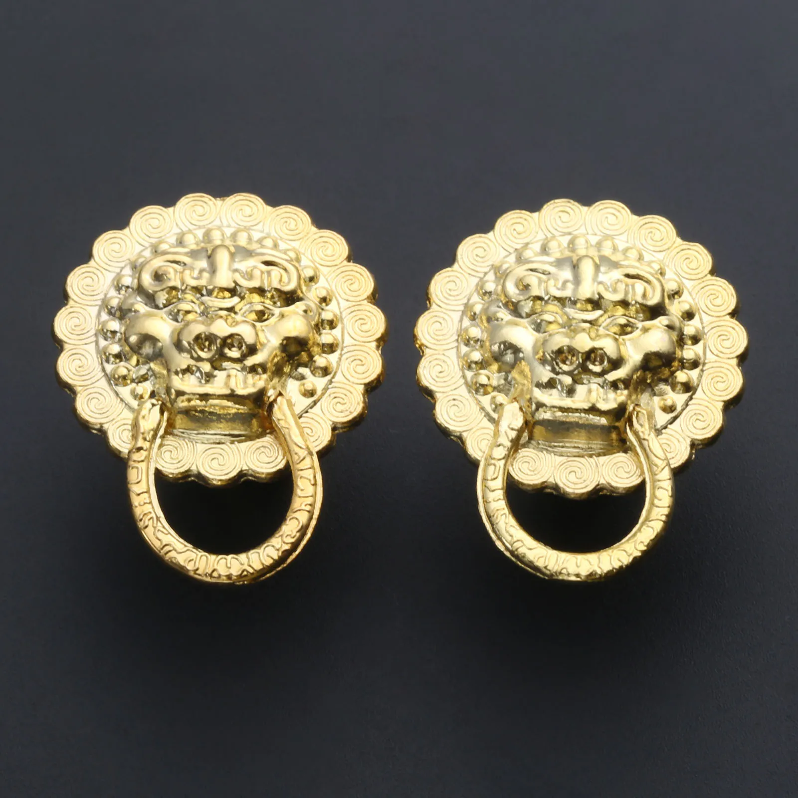 10 шт. мебельные ручки чудовище для головы льва антикварная ручка из сплава шкаф