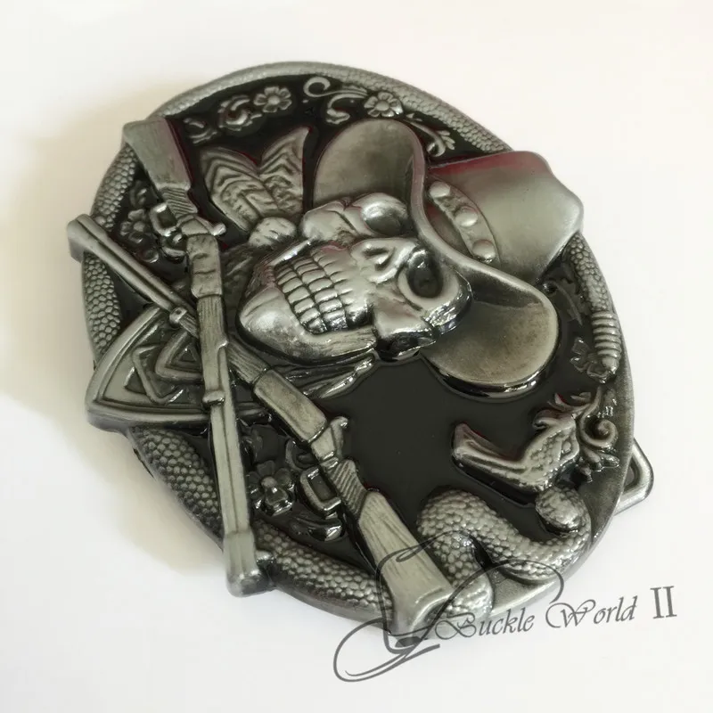 Розничная продажа новинка 100% классные ковбойские пряжки для ремня с черепом 108*84