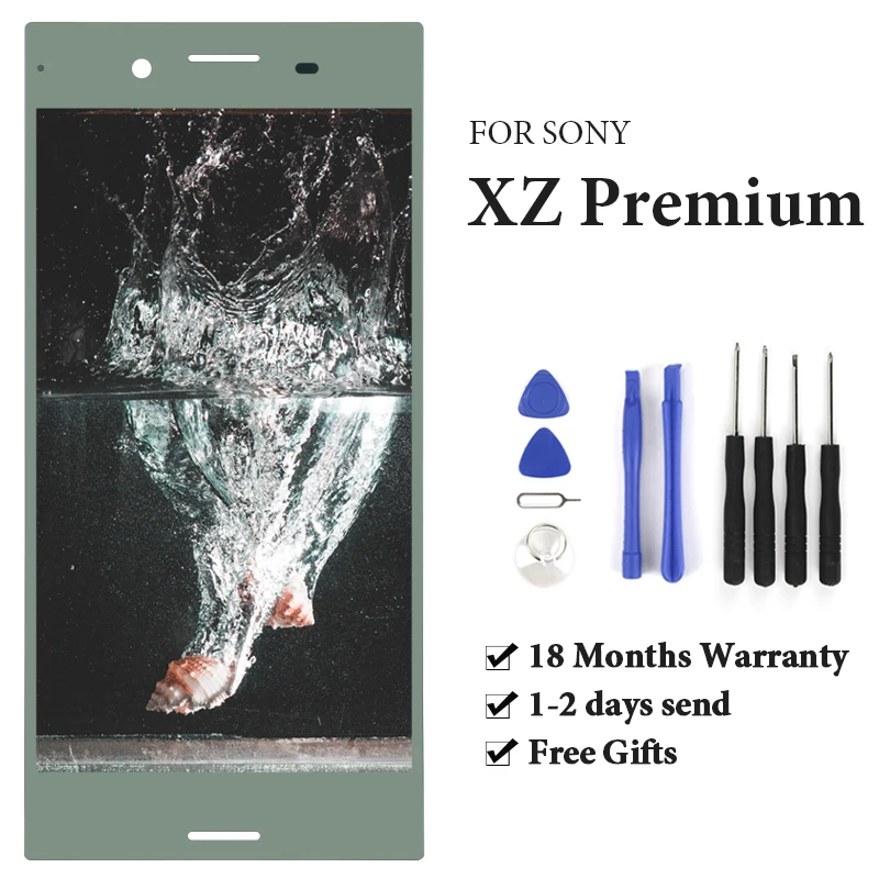 Для Sony Xperia XZ Премиум ЖК-дисплей с сенсорным экраном и сменной рамкой для LCD G8142 G8141 |