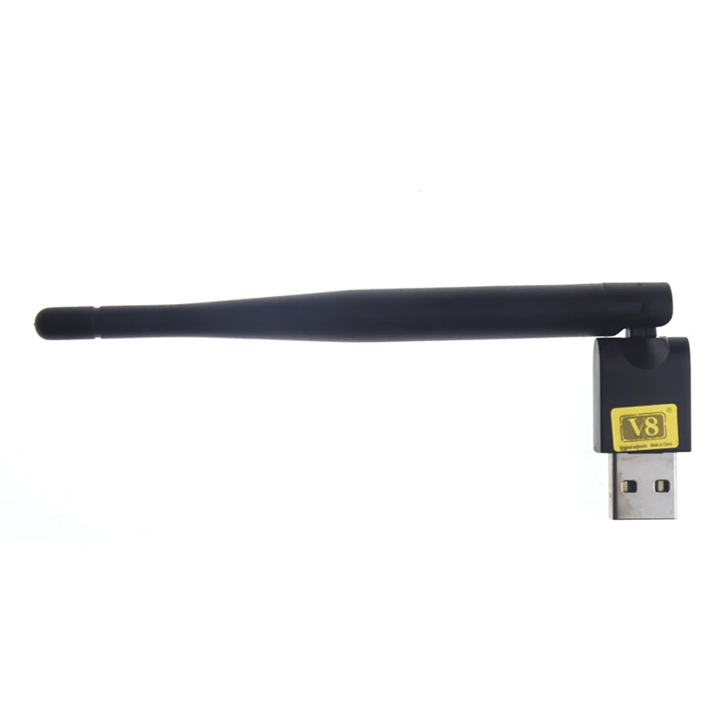 Мини Портативный USB Wi Fi антенны ключ для спутникового ТВ приёмники V7 V8 Золотой