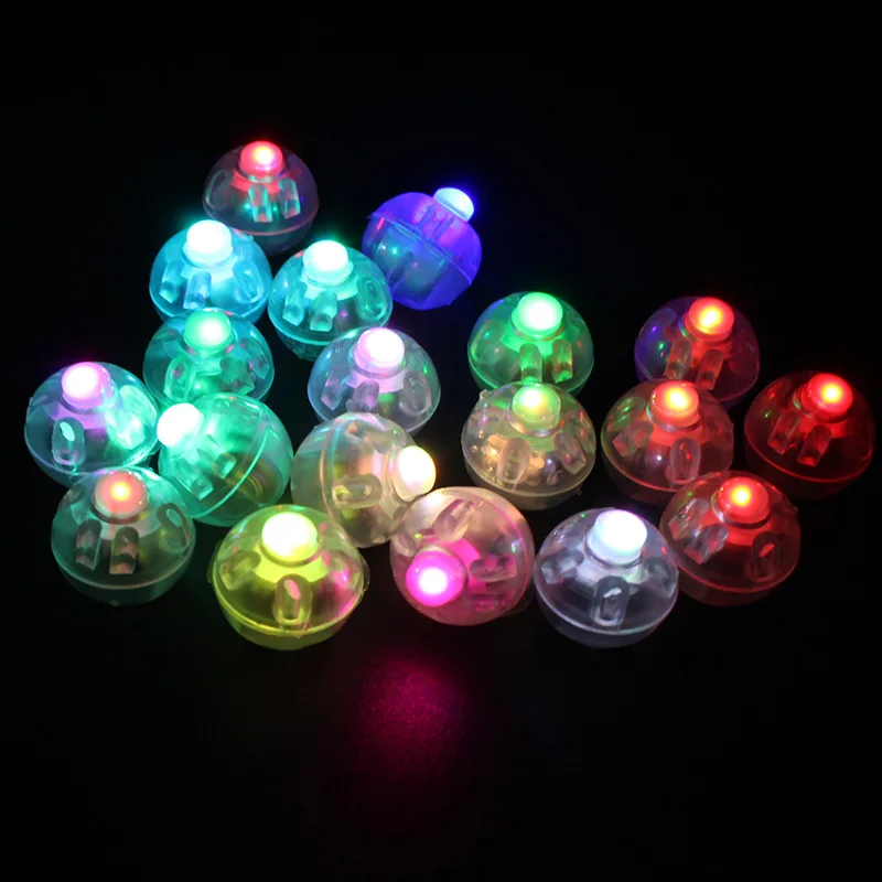 multicolor 50 шт./лот теплый, белый, круглый светодиодный фонарик Круглые лампы шар огни для бумажных фонарей вечерние Свадебные Рождественские украшения - Цвет: multicolor